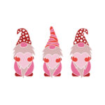 Three Gnomes with Hearts